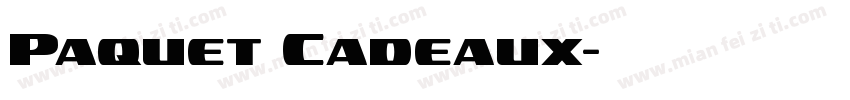 Paquet Cadeaux字体转换